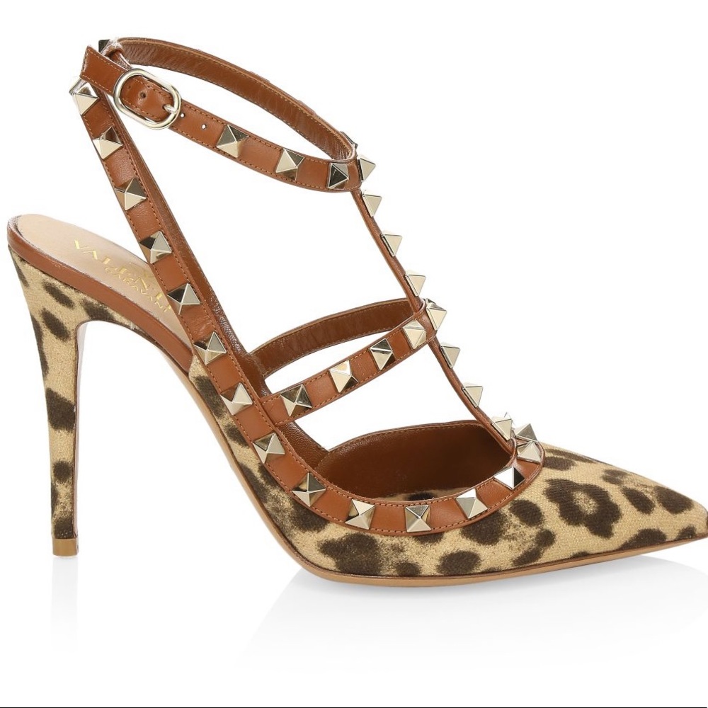Valentino Rockstud City Safari Leopard Print new *SOLD